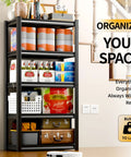 Heavy Duty Steel Storage Shelves 5 Tier Garage Shelving Unit 2 Pack 2000 Lbs Capacity in home setting with organized items.