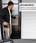Man using Keyless Entry Electronic Touchpad Deadbolt Door Lock With Auto Lock, Custom User Codes on exterior door for easy access