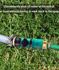 Hose Shut Off Valve Kit With Quick Connects For Garden Hoses, Must Have Five Valves, Ten Rubber Washers, Easy Install, Leak-Proof