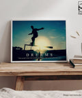 Dope Skateboarding Motivational Poster Art Print 11x14 Inches Wall Decor For Bedroom Or Office Ready To Frame