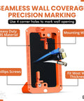 Low Voltage Mounting Bracket 1 Gang Pack Of 12 with ABS material and mounting wing for cables.