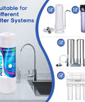 5 Micron 10 Inch String Wound Sediment Water Filter Cartridge for Well Water near various filter system models