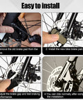 Step-by-step installation of 8 Pairs Resin Semi Metal Bicycle Disc Brake Pads Replacement For Shimano Deore XT XTR LX SLX