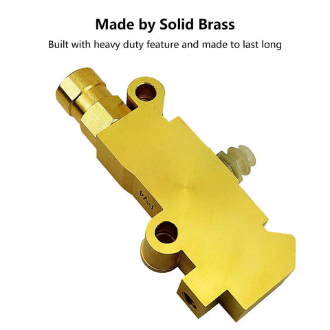 Dang Solid Brass PV4 Proportioning Valve Hardened Upgrade For Ford Chevy Mopar Classic Truck and Hotrod, showcasing heavy-duty brass design.