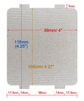 Five Pack Waveguide Covers For Microwave Ovens Replacement Parts Thick Heat Insulation Mica Sheets dimensions