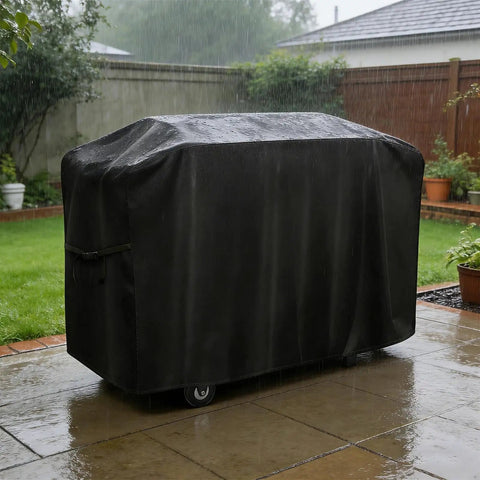 Custom Fit Griddle Cover For Blackstone 28 Inch Griddle Cooking Station With Hood Waterproof Oxford Grill Cover in rain