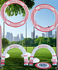 Outdoor Drone Obstacle Course Kit For Drones Up To Sixty Cm For League Racing And Beginner Pilots, PVC gates and hoops