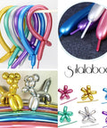 Metallic 260 Balloons Set, 100 Count Multicolor Latex Balloons For Birthday Parties, Anniversaries, Weddings And Other Festive Events