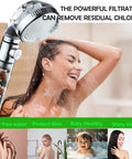 Purifying Shower Head With Beads For Hard Water No More Dry Skin, 3 Function High Pressure Handheld Shower In Use