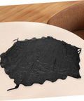 Black UV weather-resistant trampoline sun shade canopy cover on a table, Trampoline Sun Shade Canopy Cover For Outdoor Backyards And Parks UV Protection Weather Resistant Top Replacement Easy Fold Trampoline Cover Keeps Kids Cool Safe Play Area Accessories.