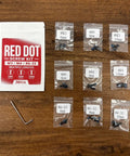 KickAss Torx Optic Mounting Screws Kit With M3 M4 And 6-32 Threads Locks Down Hard With Premium Threadlocker 36 piece set with labeled bags
