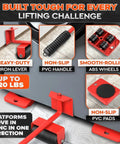 Haul Heavy Gear With Ease Use This Durable Furniture Lifter Tool Set Featuring Smooth Gliding Wheels And Sliders for moving heavy items.