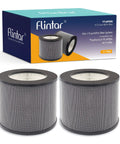 AP006 Replacement Filter 3-in-1 H13 Main Filter with Pre-Filter and Activated Carbon, packaged 2-pack for air purifiers