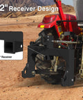 3 Point Quick Hitch For Category 1 Tractors With 3000 Lbs Lift Capacity showing 2 inch receiver on tractor
