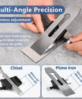 All Metal Chisel Sharpening Kit With Honing Guide And Five Diamond Stones, Adjustable Sharpening Jig showing multi-angle precision.