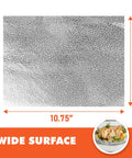 Pre Cut Aluminum Foil Sheets 9 by 10.75 Inch Pop Up Deli Foil Wraps, wide foil surface for food prep and deli use.