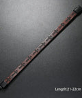 Premium Cross Woven Leather Bracelet Giving Sick Drip And Bold Flex, features a brown cross woven design and adjustable buckle.