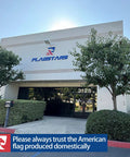 Front view of Flagstars building with trust message; Built Tough Durable Nylon Outdoor Flag 3x5 Ft Waterproof Embroidered All Weather