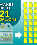 Makes up to 21 gallons Oxy Solve Total Outdoor Cleaner Concentrate For Pressure Washer And Manual Use Peroxide Powered Cleaner