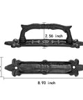 Heavy Duty 2 Pack 8.9 Inch Black Cast Iron Barn Door Handles for Garage Closet Cabinet Gates and Fences Rustic Vintage Hardware