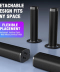 Powerful 100W Sound Bar You Can Split Into Two Towers For Real Movie Night With Bluetooth 5.3 ARC Optical And AUX Detachable