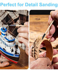 Double End Sanding Sticks Set With 120 And 280 Grits For Small Holes And Fine Detailing On Plastic Models Wood And Metal