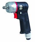 Side view of Ultra Lightweight One Quarter Inch Composite Impact Wrench With Dual Hammer Clutch, handle exhaust visible