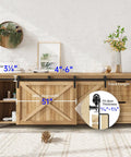 8 ft Mini Cabinet Bypass Sliding Barn Door Hardware Track Kit with Hella Smooth Quiet Nylon Rollers on a wooden cabinet.