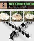 1 Inch Wood Auger Drill Bit For Woodworking Eleven Point Eight Inch Long 26x300mm Hex Shank Half Inch For Hard Wood Soft Wood Plywood And Plastic Durable Auger Bit For Diy Projects And Cabinet Making drilling tree stump
