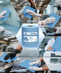 Tough As Nails Heavy Duty Cleaning Cloths Blue Lint Free Industrial Wipes Super Absorbent Shop Towels For Auto Degreasing Lab Equipment And Cleanroom Tasks 15X10 Inch 500 Pack displayed in various industrial settings.