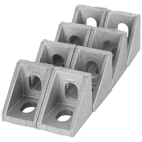 40 Piece 2020 Aluminum Extrusion Corner Brackets Set Heavy Duty Right Angle T Slot Joints For 2020 Series Aluminum Profiles 6mm Slot