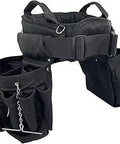 Ultimate Electrician Tool Belt Set With Comfort Back Support And Quick Release Buckle Heavy Duty Work Belt Black Large