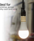 Polarized Socket Adapter 5 Pack Converts Outlets To Lamp Sockets For Workshop Garage Or Utility Room Light Almond Finish UL Listed