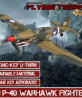 4 Channel RC Airplane For Beginners Ready To Fly With Xpilot Stabilization System And One Key Aerobatics P 40 Warhawk Style Remote Control Plane For Adults And Outdoor Flying Fun aerial view