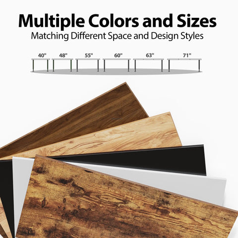 Multiple colors and sizes of tabletops for Electric Standing Desk 48 By 24 Inch With Quiet Lift Memory Presets Sit Stand Ergonomic Desk