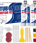 Tile Repair Kit For Porcelain And Ceramic Surfaces, Quick Fix For Scratches, Chips, Dents And Holes In Bathtubs And Shower Trays