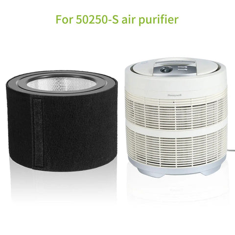 Carbon Pre Filter Replacement For Honeywell 50250 S Air Purifier Easy Install No Cutting Needed Traps Dust Smoke Fibers Lint Keeps Air Clean Fits Model 50250 S Perfectly Plug And Play next to air purifier
