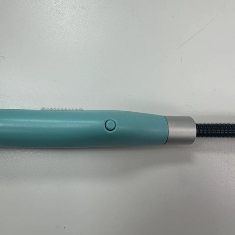 Close-up of BlueEye Grabber Borescope With USB Camera And LEDs showing the handle and button on semi-rigid probe.