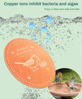 Pure Copper Bird Bath Purification Disk With Solar Power Heater Deicer For Outdoor Baths Keeps Water Clean And Bird Safe