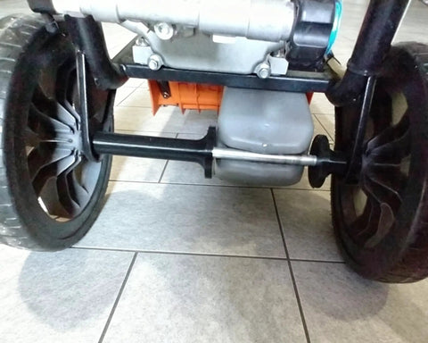 Pressure Washer Repair Kit Compatible With High Pressure Cleaners Including Soap Tank Bracket Rear Axle Spacer And Replacement Gasket Set To Restore Stability Secure Mounting And Smooth Leak Free Cleaning Performance mounted under washer wheels