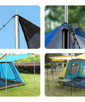 Adjustable Tent Poles Set Of Two For Tarp Canopy Camping Replacement In Black Beefy Steel Poles Extend To 75 Inches with Canopy
