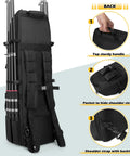 Rugged Fishing Backpack That Holds Eight Rods And Reels Tackle Box Ready Gear Bag With straps and handle features