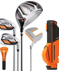 Kids Golf Club Set For Ages 6 To 8 With Stand Bag Right Hand Driver 7 8 Iron 9 P Iron Putter And Headcover