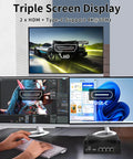 Beefy Fanless Mini Pc Powered By The Snappy Intel Celeron J6413 Chip Coupled With Four Rock Solid 2.5GbE Ports For Seamless Opnsense Routing, Loaded With 32Gb Ram And 512Gb Nvme Storage, Homelab Ready with triple screen display setup