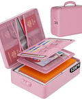 Beefed Up Heatproof Document Safe With Lock And Insulated 5200F Fireproof Waterproof Box Eight Layer Portable File Organizer