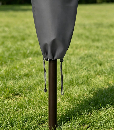 All-Weather 6ft To 9ft Patio Umbrella Cover With Zipper And Rod, Waterproof And Durable Market Umbrella Protector on grass