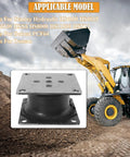 Heavy Duty Rubber Vibration Damping Mounts 180X100Mm Drop Right In Shock Isolators Built Tough For Stanley Hydraulics and Excavator Rigs, showing top view of mount.