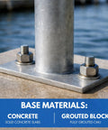 Installed Three-Eighth-Inch By Three-Inch 304 Stainless Steel Wedge Anchors For Concrete And Cement, Heavy-Duty Stainless Steel Bolts