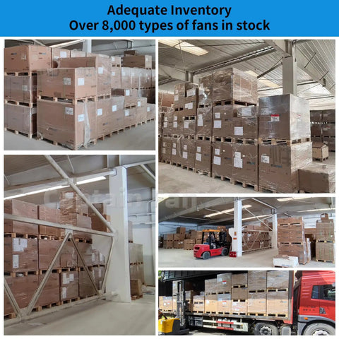 Warehouse with boxes of Beefy Axial Fan For Spindle And Servo Motors 400/480VAC 0.26A, inventory in stock.