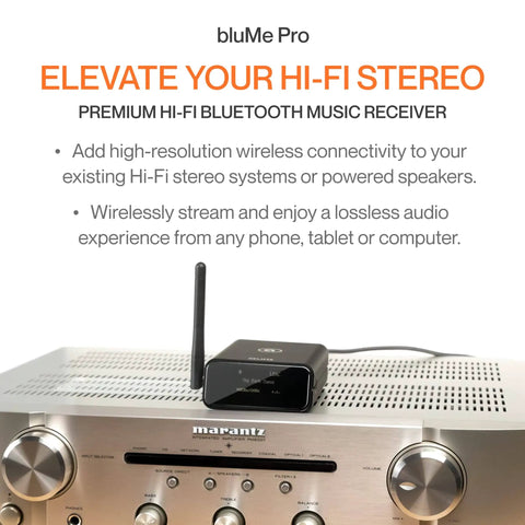 HiFi Bluetooth 5.3 Music Receiver With Audiophile DAC LDAC And AptX HD OLED Display on vintage home stereo receiver